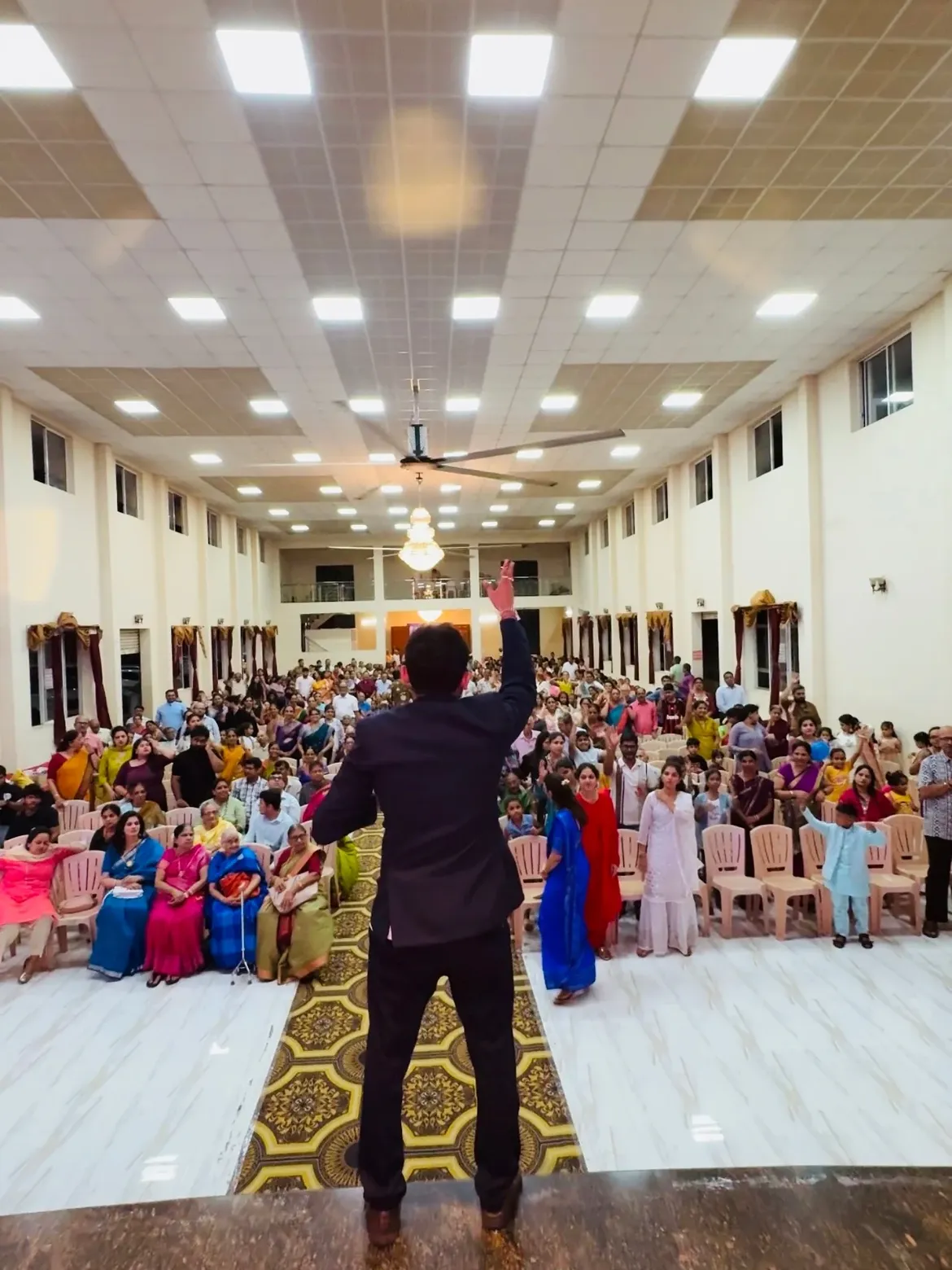 Param Bharadwaj energising a birthday party